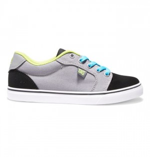 DC Shoes Anvil Anvil Gyerek Szürke Fekete | 56INJVFOW