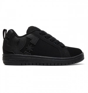 DC Shoes Court Graffik Court Graffik Gyerek Fekete Fekete | 39EZPURQJ