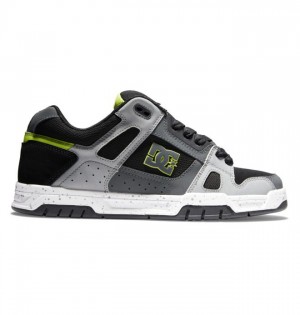 DC Shoes Stag Essentials Férfi Fekete Szürke Zöld | 43LFGHKOU