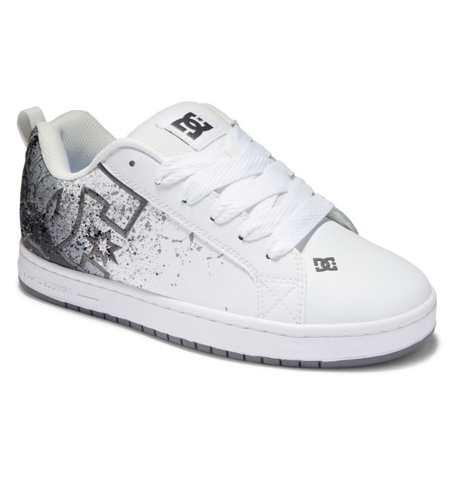 DC Shoes Court Graffik Essentials Férfi Fehér | 32PSBCWMQ