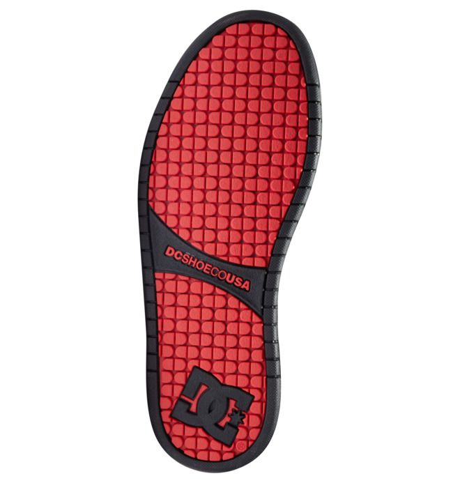 DC Shoes Court Graffik Essentials Férfi Fekete Piros Fekete | 29TPICYXM