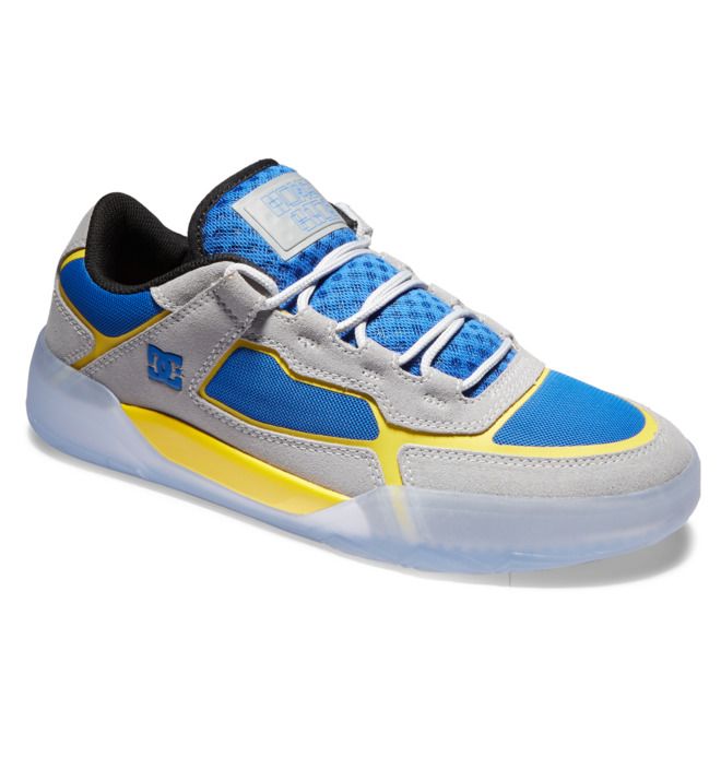 DC Shoes Hongo Metric Sportcipő Férfi Szürke Kék Sárga | 02QKPMWYR