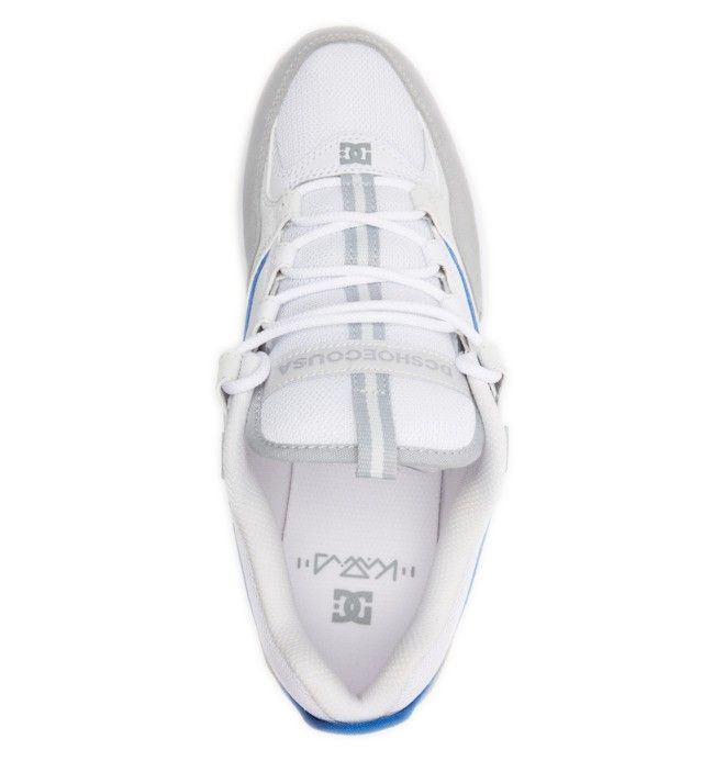 DC Shoes Kalis Lite Skate Deszkás Cipő Férfi Szürke Kék Fehér | 52ZDTXYRJ