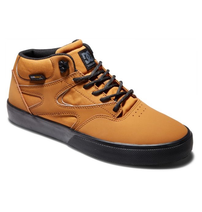 DC Shoes Kalis Vulc MID Mid-Top Winterized Téli Bakancs Férfi Barna Fekete | 84TKBVGQE