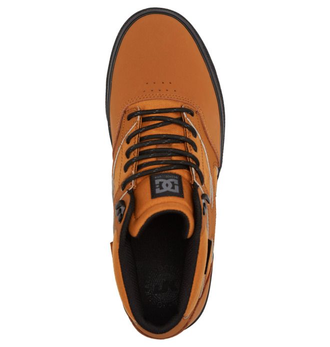 DC Shoes Kalis Vulc MID Mid-Top Winterized Téli Bakancs Férfi Barna Fekete | 84TKBVGQE