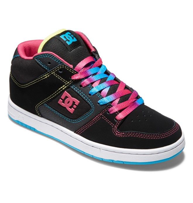 DC Shoes Manteca 4 MID Mid-Top Sportcipő Női Fekete Színes | 09PGOKTWC