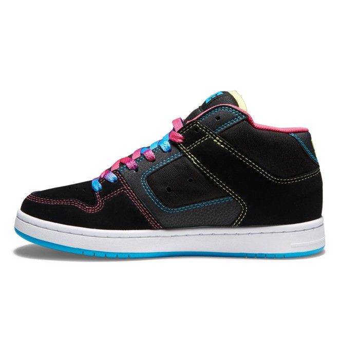 DC Shoes Manteca 4 MID Mid-Top Sportcipő Női Fekete Színes | 09PGOKTWC