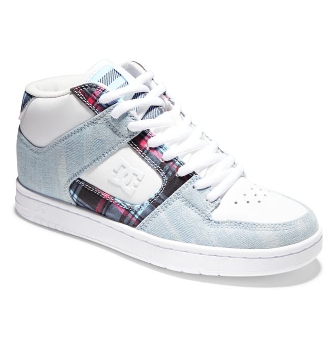 DC Shoes Manteca 4 MID Mid-Top Sportcipő Női Fehér | 78OIMSRTW