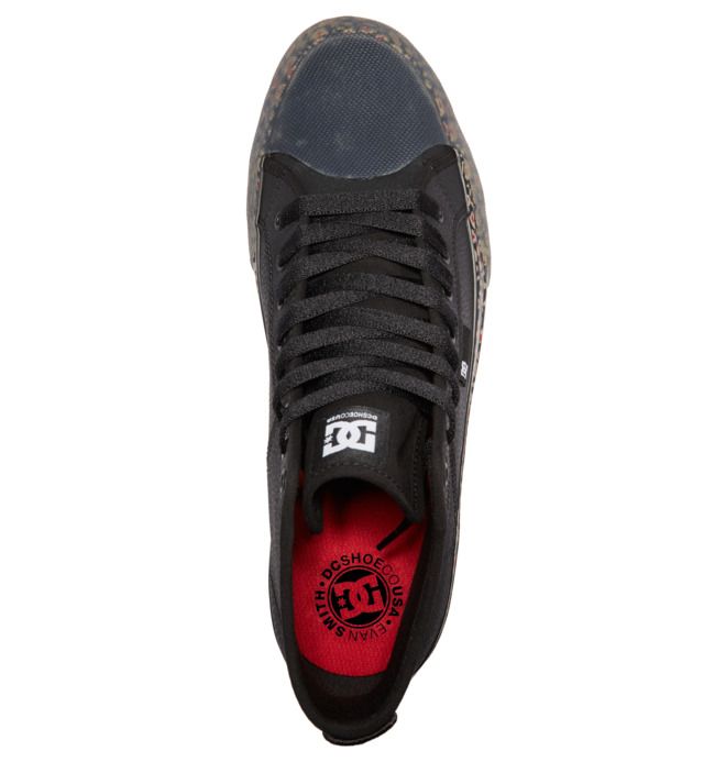 DC Shoes Manual HI High-Top Evan Smith Sportcipő Férfi Fekete Fekete Piros | 98ZPBHWEN