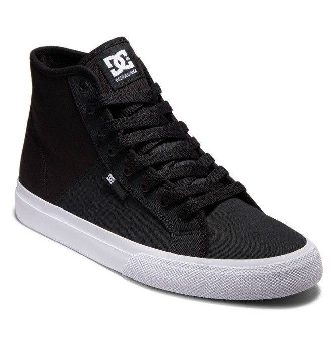 DC Shoes Manual HI High-Top Refibra Sportcipő Férfi Fekete Fehér | 61RLZWQOG