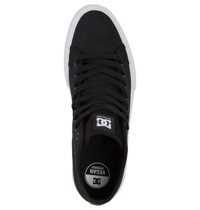 DC Shoes Manual HI High-Top Refibra Sportcipő Férfi Fekete Fehér | 61RLZWQOG