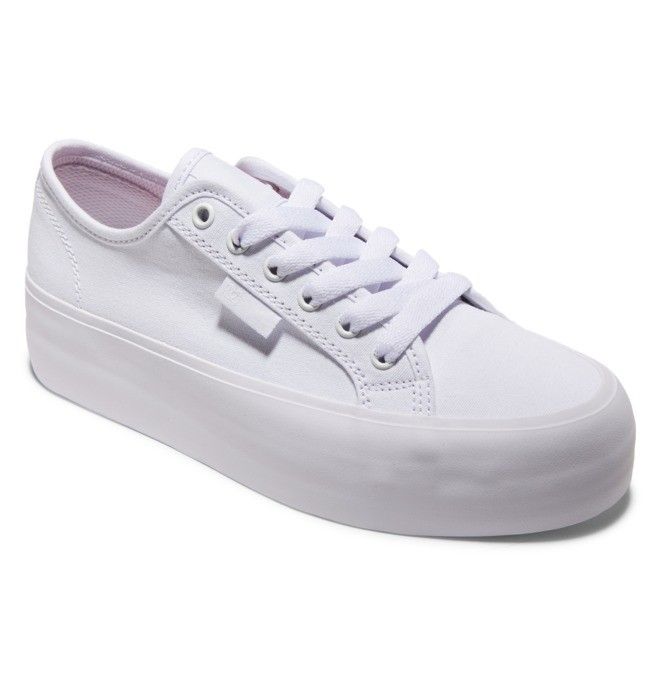 DC Shoes Manual Platform Sportcipő Női Fehér Fehér | 70PDFRYAW