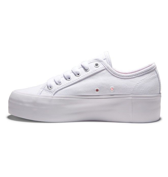 DC Shoes Manual Platform Sportcipő Női Fehér Fehér | 70PDFRYAW
