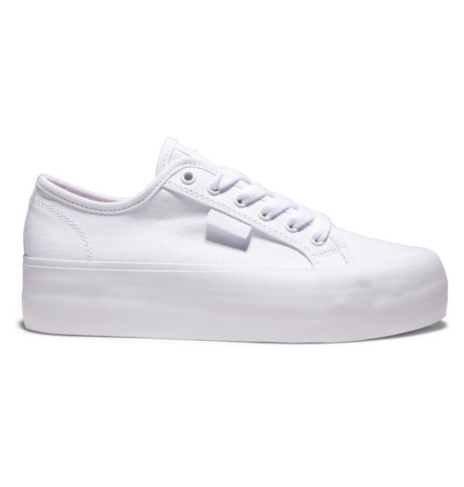 DC Shoes Manual Platform Sportcipő Női Fehér Fehér | 70PDFRYAW