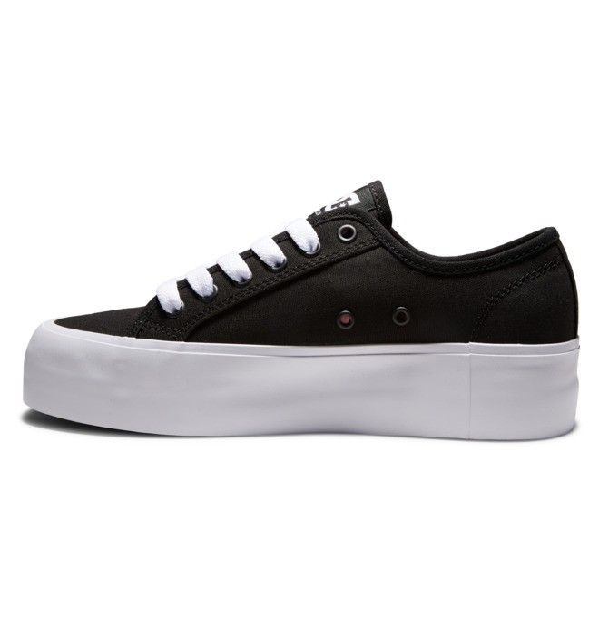 DC Shoes Manual Platform Sportcipő Női Fekete Fehér | 57KQWEGNY