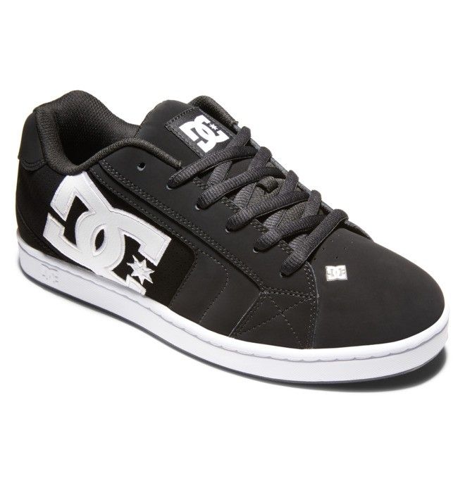 DC Shoes Net Essentials Férfi Fekete Fekete Fehér | 86IEFTVYW