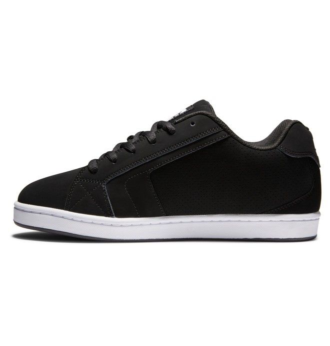 DC Shoes Net Essentials Férfi Fekete Fekete Fehér | 86IEFTVYW