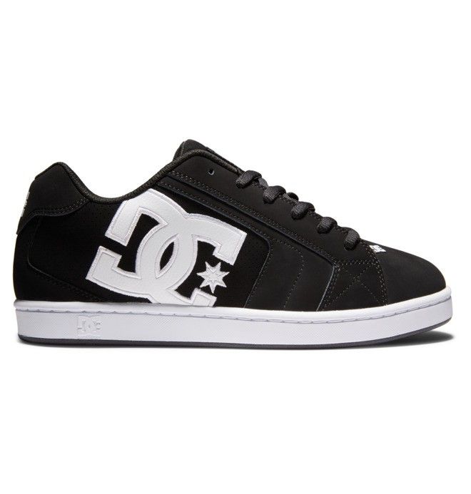 DC Shoes Net Essentials Férfi Fekete Fekete Fehér | 86IEFTVYW