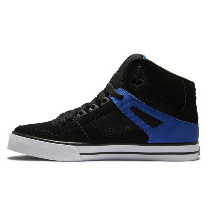DC Shoes Pure High-Top Essentials Férfi Fekete Kék | 49FXIEVLT