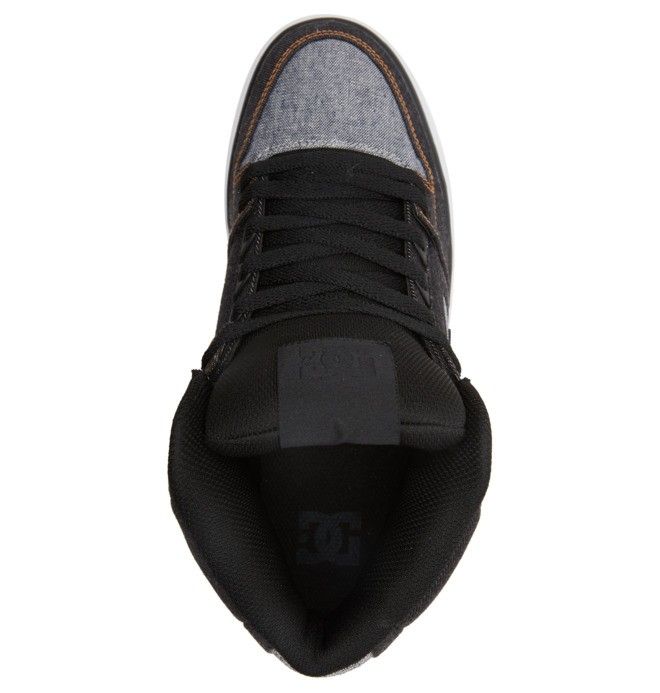 DC Shoes Pure High-Top Essentials Férfi Fekete Fekete | 41IPFNKSD