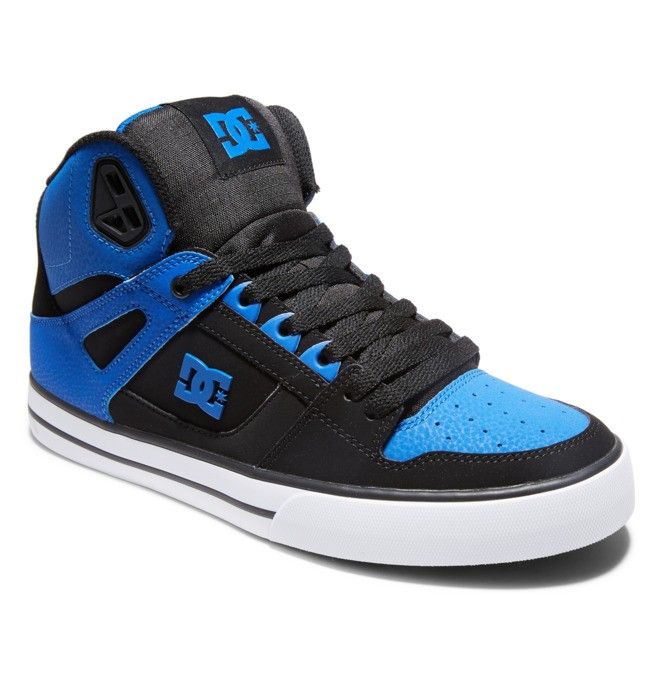 DC Shoes Pure High-Top Sportcipő Férfi Fekete Királykék | 94OUASWBN