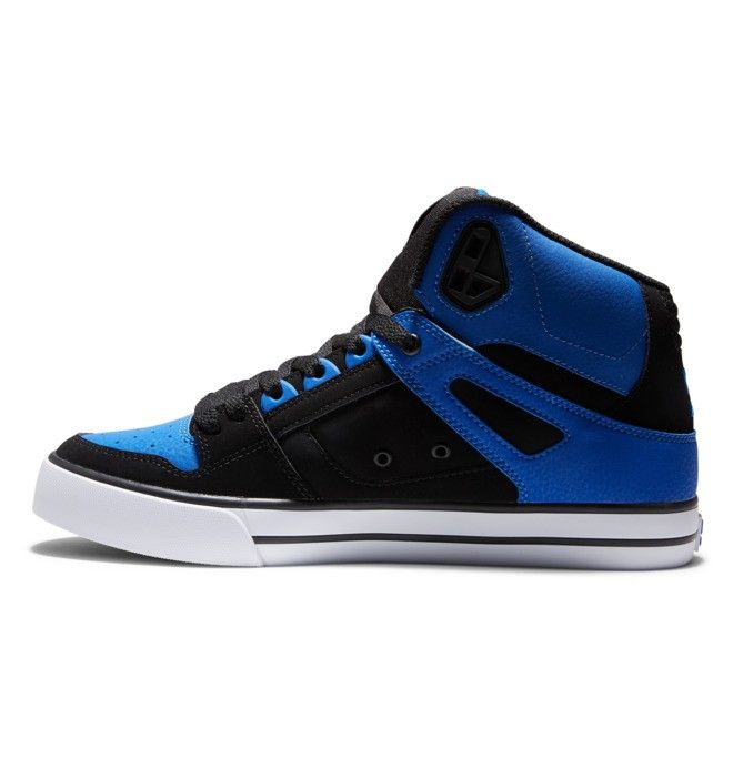 DC Shoes Pure High-Top Sportcipő Férfi Fekete Királykék | 94OUASWBN