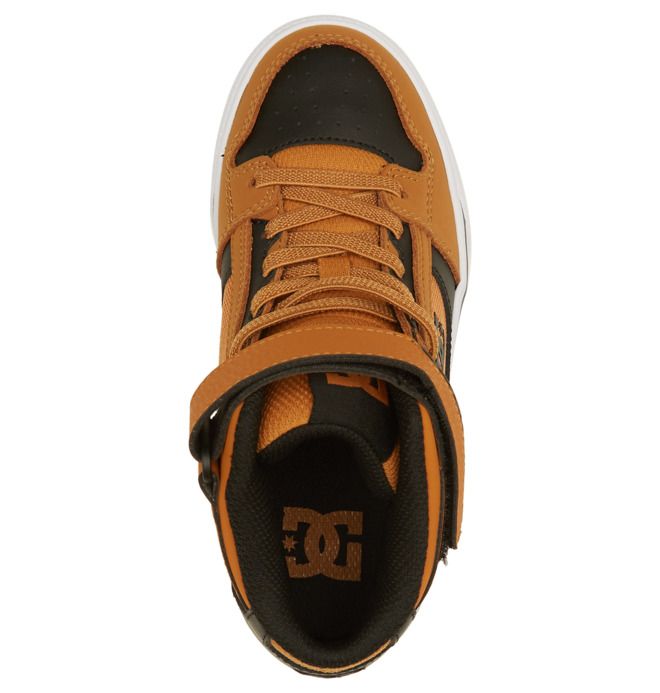 DC Shoes Pure High Elastic Lace High-Top Pure Gyerek Barna Fekete | 49IQERTPA