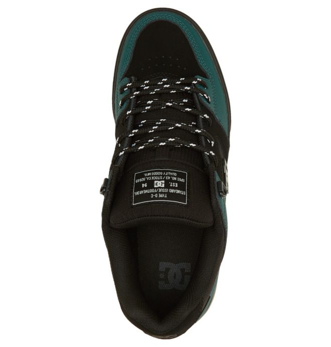 DC Shoes Pure Winterized Skate Téli Bakancs Férfi Fekete Zöld Fekete | 17ZHXUKGQ