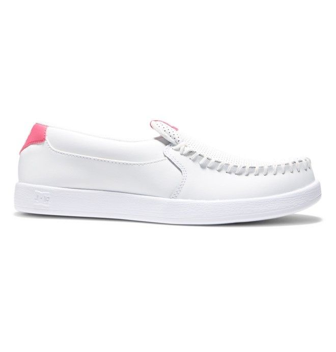 DC Shoes Villain Slip On Slip Ons Női Fehér Rózsaszín | 40UGAFDZJ