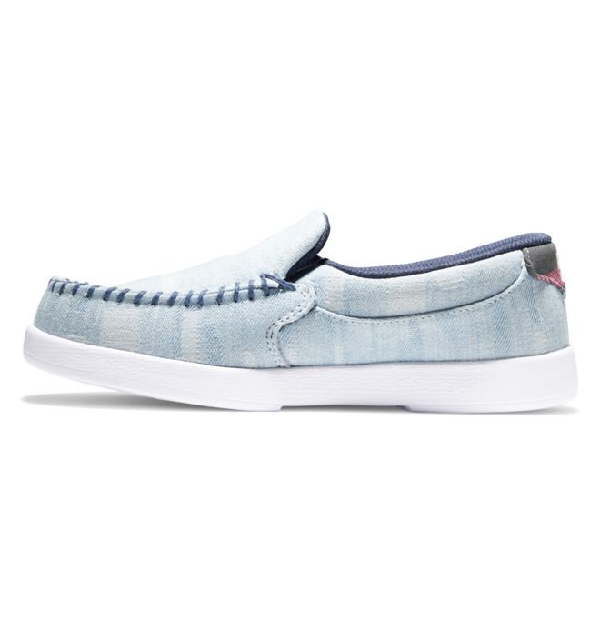 DC Shoes Villain Slip On Sportcipő Női Kék | 92PFBKINR