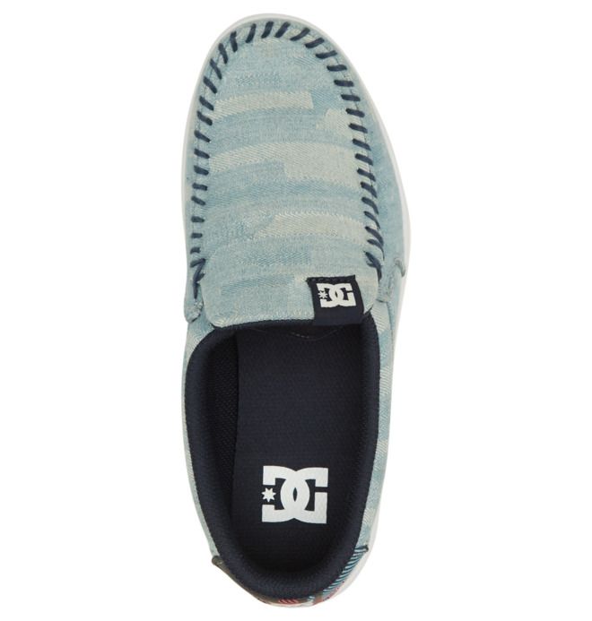 DC Shoes Villain Slip On Sportcipő Női Kék | 92PFBKINR